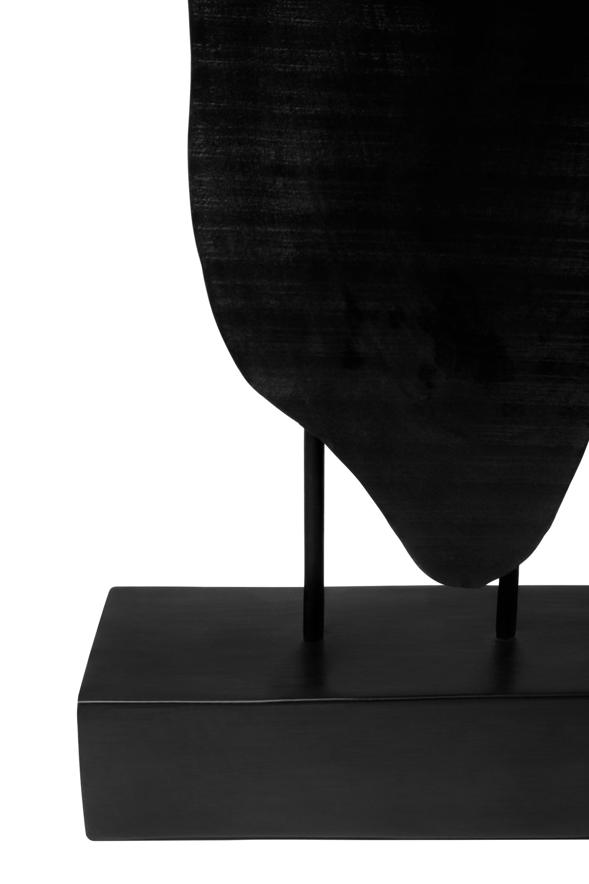 Fidel Rustic Black Vertical Mango Wood Slice Sculpture