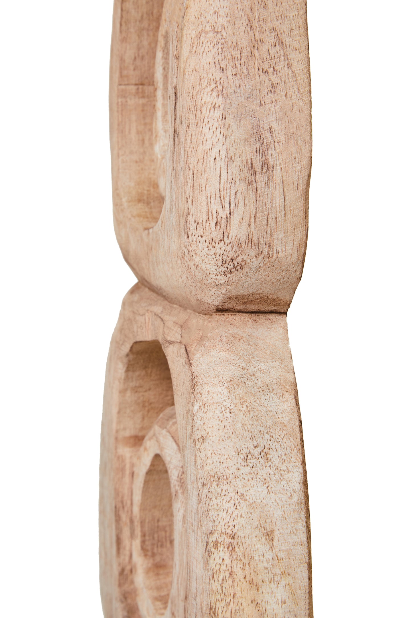 Fidel Natural Mango Wood Ring Sculpture