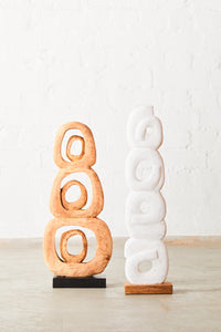 Fidel Natural Mango Wood Ring Sculpture