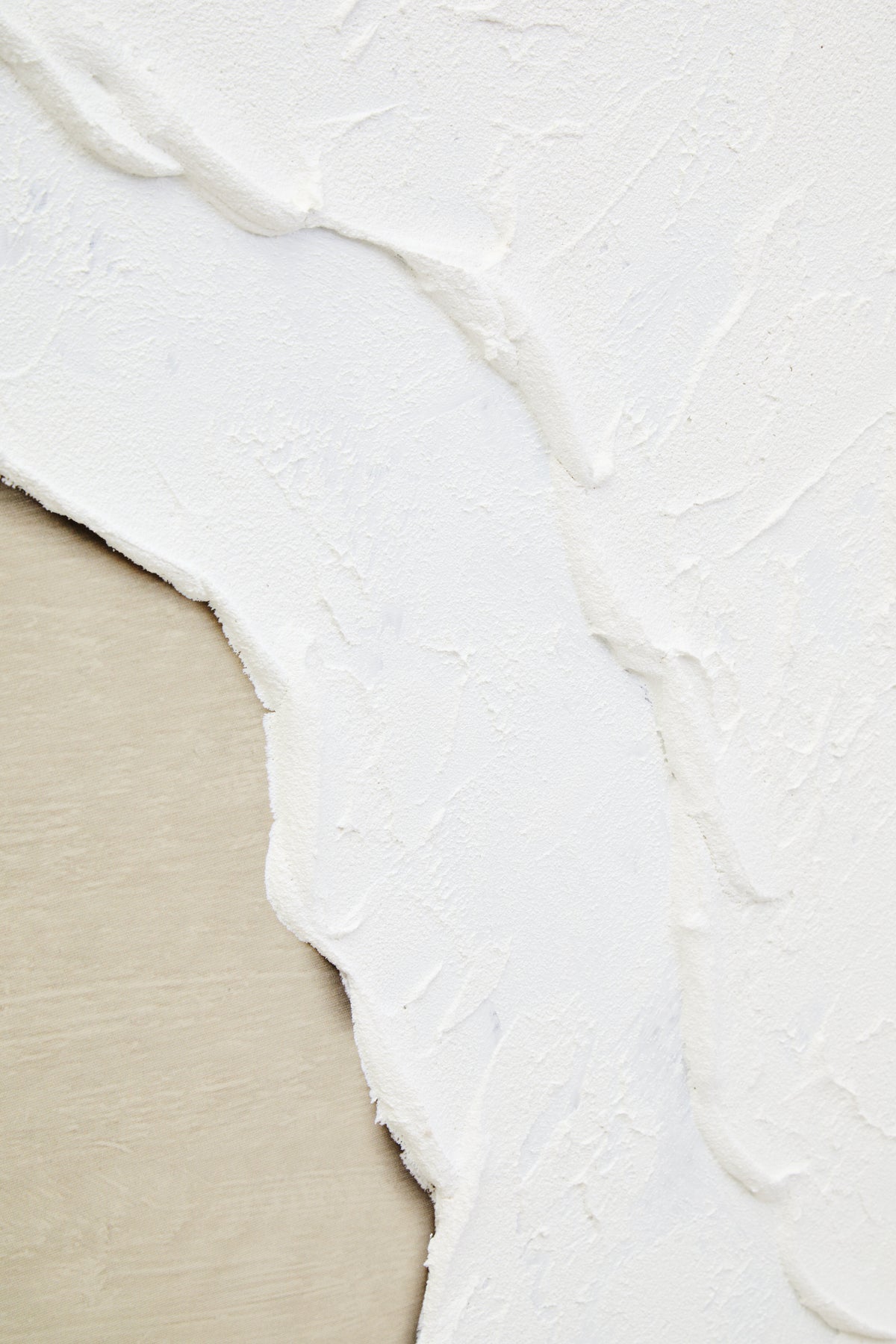 Astratto Canvas Natural And White Textured Plaster Wall Art