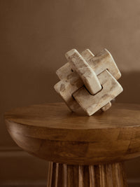 Santino Chocolate Marble Knot Sculpture