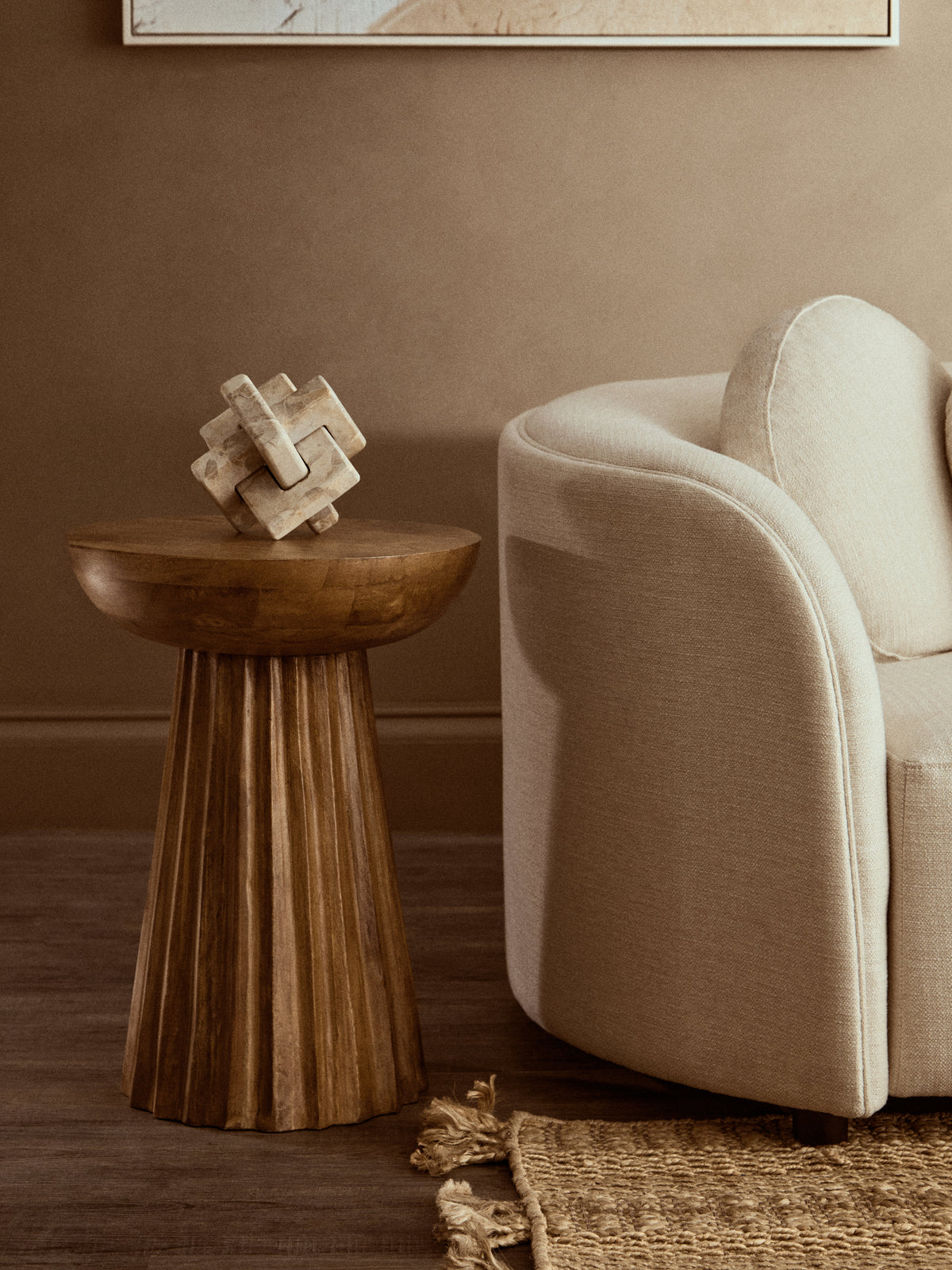 Santino Chocolate Marble Knot Sculpture