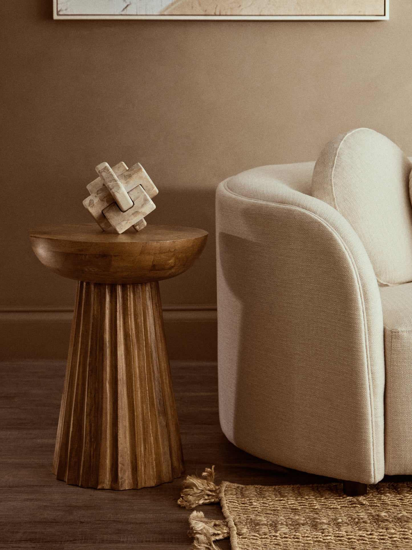 Santino Chocolate Marble Knot Sculpture