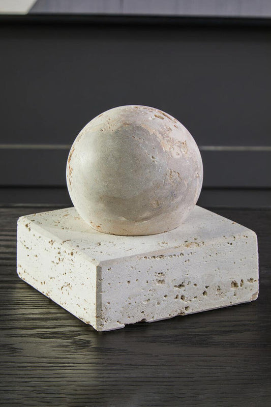 Tibor Travertine Sculpture
