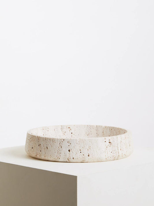 Tibor Travertine Bowl