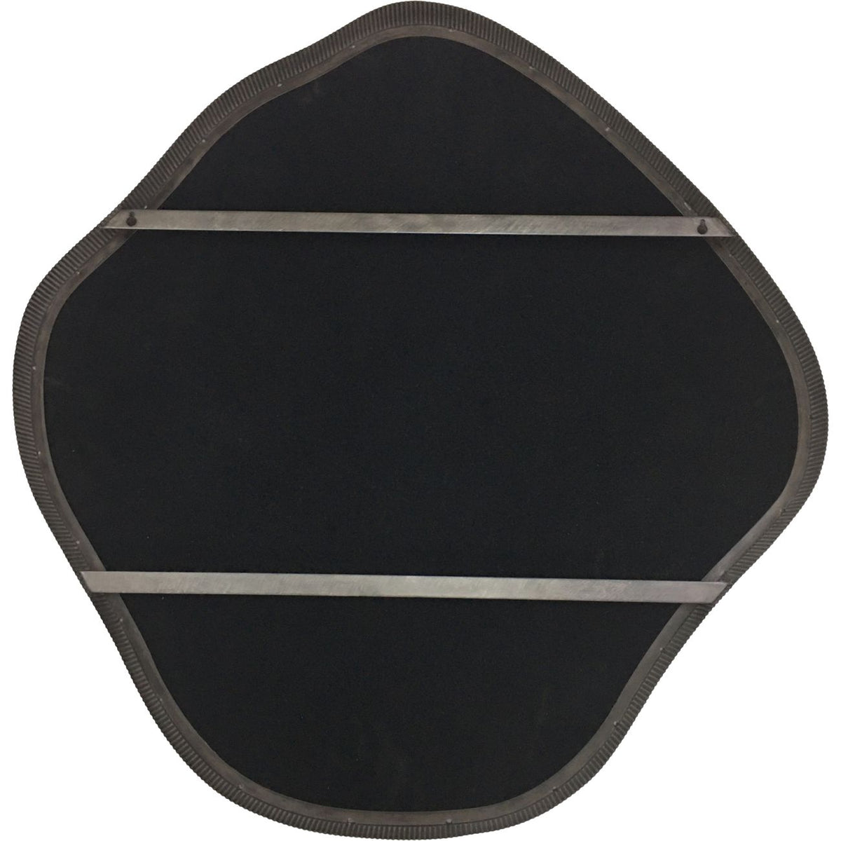 Organic Metal Framed Mirror Oak Wood Finish Large 97x101cm