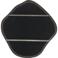 Organic Metal Framed Mirror Oak Wood Finish Large 97x101cm