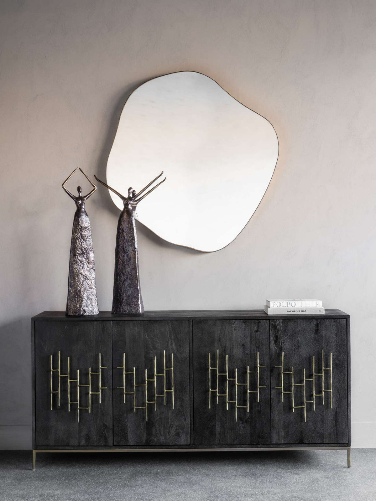 Sabina Small Vintage Bronze Mirror