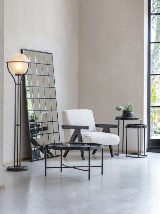 Blakely Floor Standing Cheval Mirror Black 100x180cm