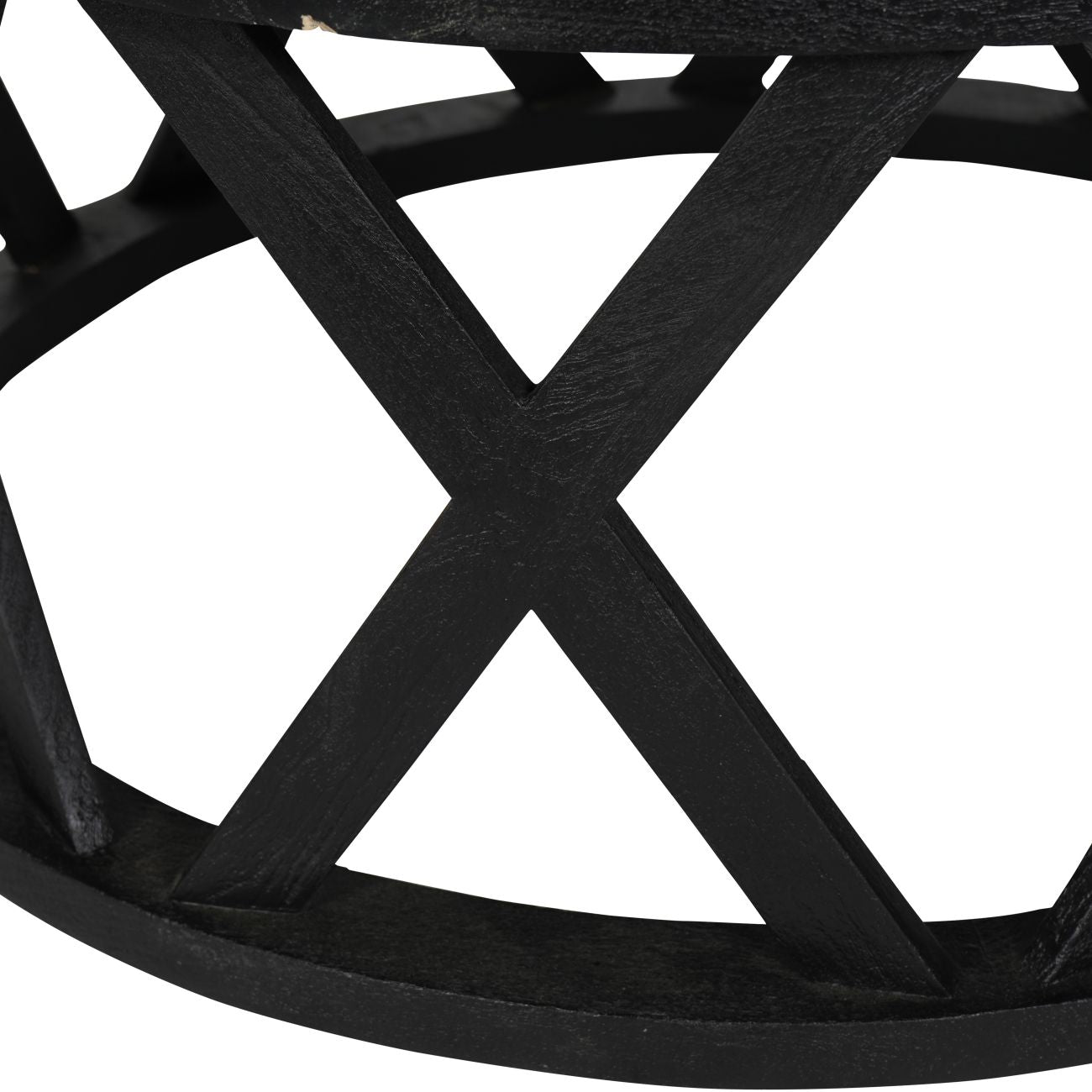 CALI SOLID WOODEN COFFEE TABLE IN BLACK