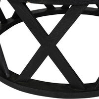 CALI SOLID WOODEN COFFEE TABLE IN BLACK