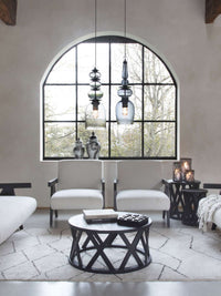 CALI SOLID WOODEN COFFEE TABLE IN BLACK