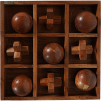 Belben Wooden Noughts and Crosses Game