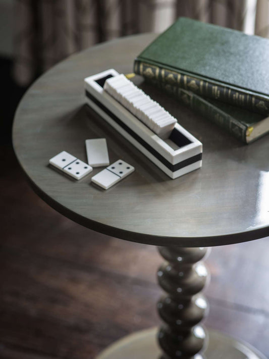 Piper White and Black Domino Set