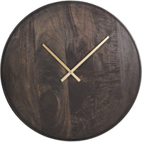Mango Wood Bowl Wall Clock 56cm
