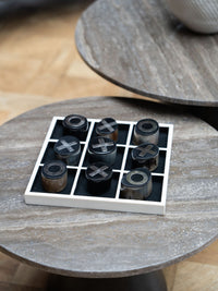 Hanson Horn Inlay Noughts and Crosses Set