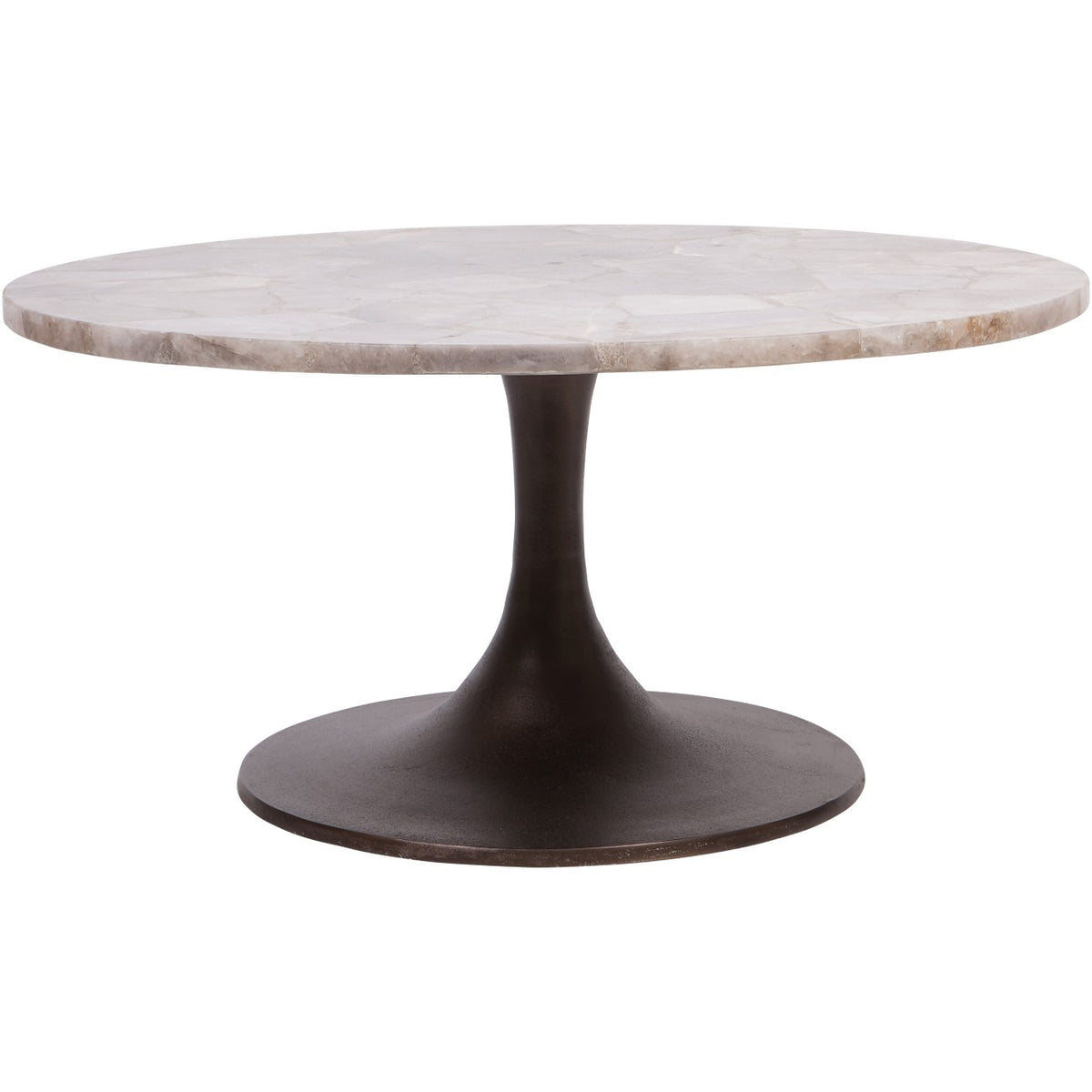 Bosworth Round Smokey Quartz Coffee Table
