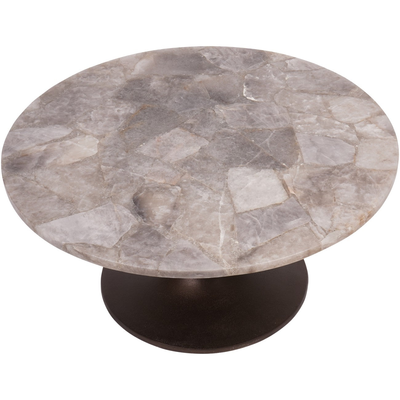 Bosworth Round Smokey Quartz Coffee Table
