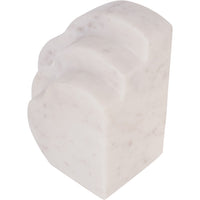 Genoa White Marble Cloud Bookends