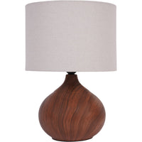 Ashford Wood Effect Ceramic Table Lamp