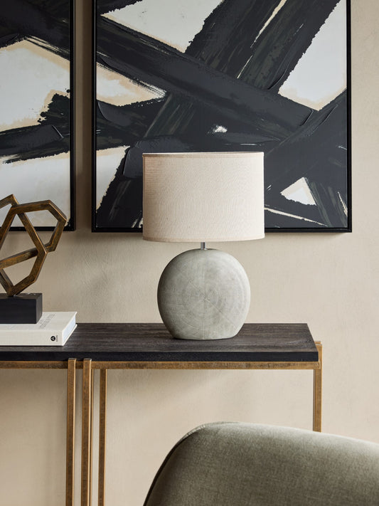 Lunara Textured Ceramic Table Lamp