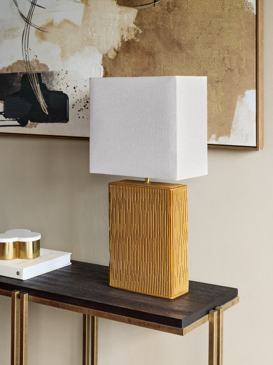 Elk Square Ceramic Lamp Terracotta