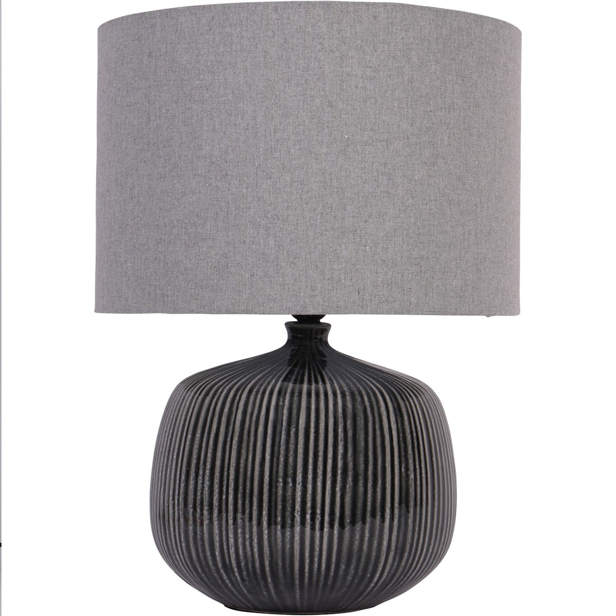 Bruno Ceramic Table Lamp Charcoal