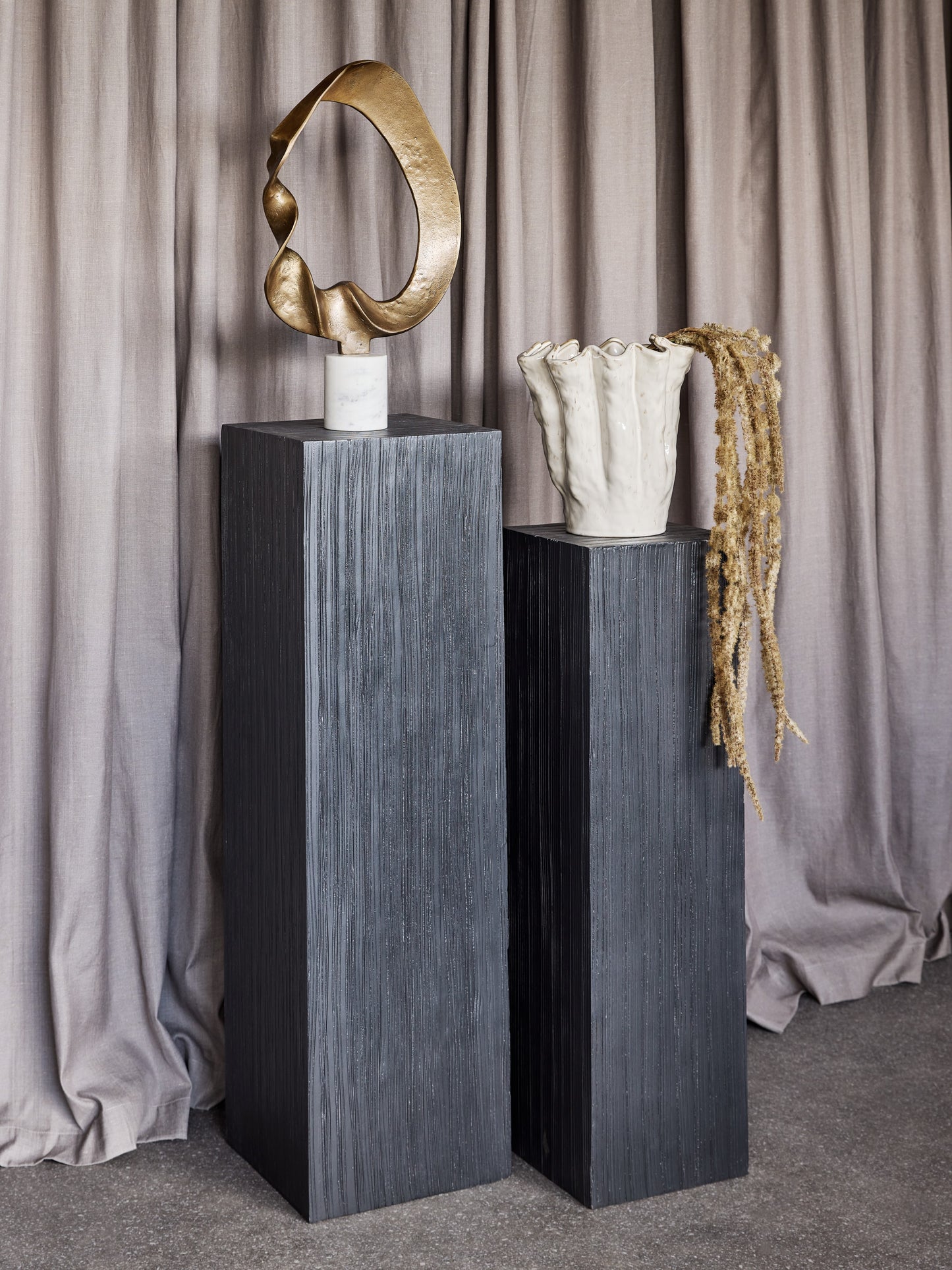 Sienna Wooden Plinth Nested Set of Two