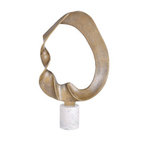 KENTFORD SCULPTURE ON MARBLE BASE SMALL