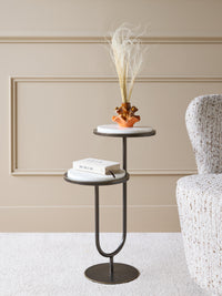 MARCO ACCENT TABLE WHITE BANSWARA MARBLE