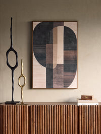 Forma Textured Framed Canvas Wall Art 80x120cm