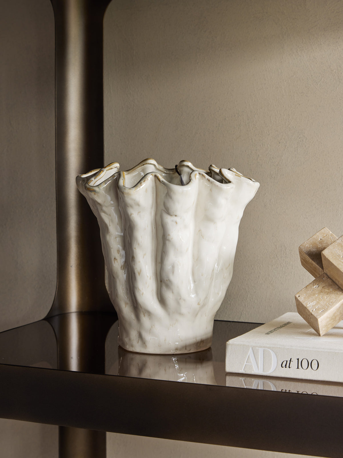 CORALIE GLAZED VASE MEDIUM