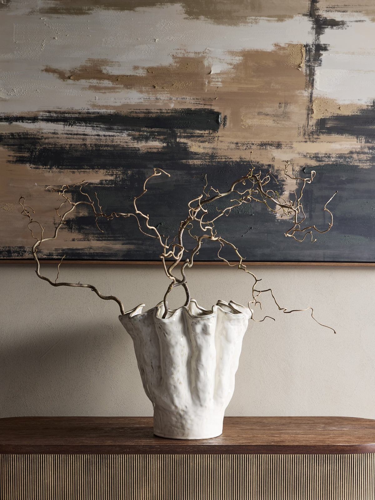 CORALIE GLAZED VASE MEDIUM