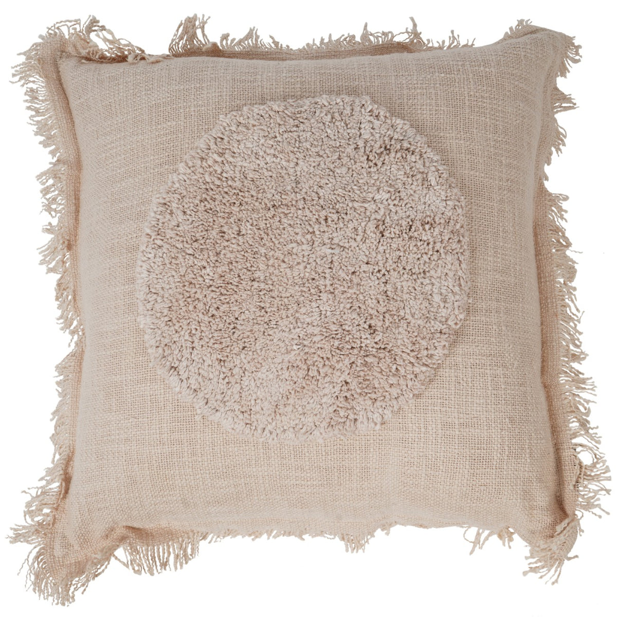 Centric Cushion Circle Beige 45x45x3cm