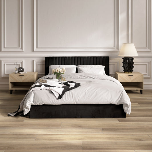 Berlin Black Double Bed (4 sizes)