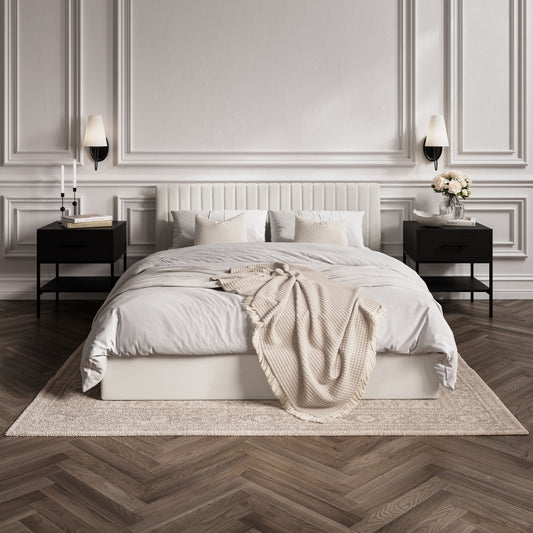 Berlin Milk Double Bed (4 sizes)