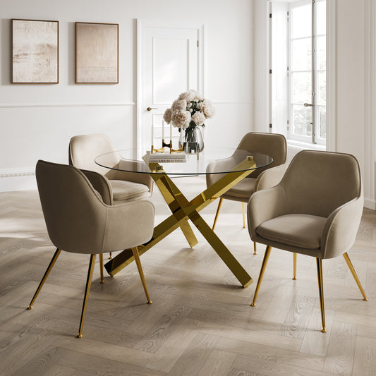 Tara Light Fawn Dining Chair (set of 2)