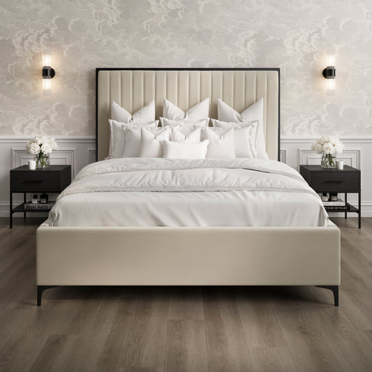 Berkeley Cream Bed (3 sizes)