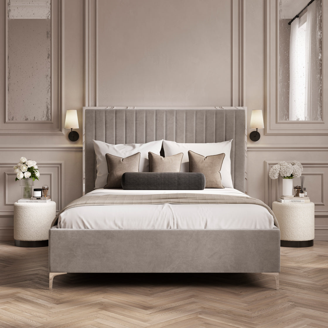 Berkeley Mink Grey Bed (3 sizes)