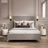Berkeley Mink Grey Bed (3 sizes)