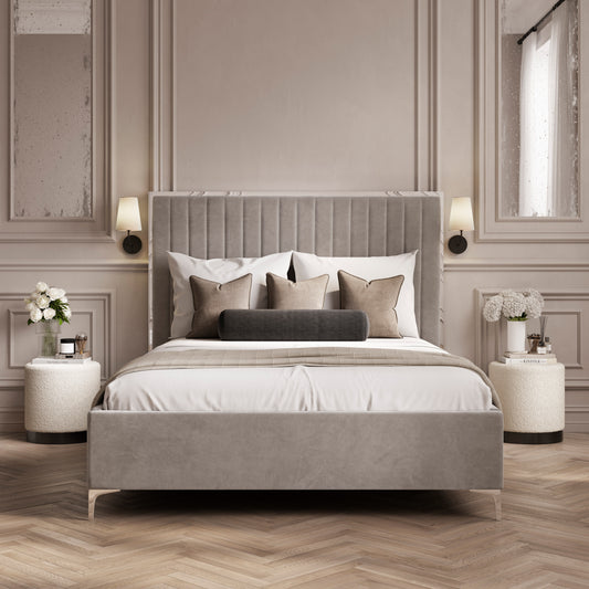 Berkeley Mink Grey Bed (3 sizes)