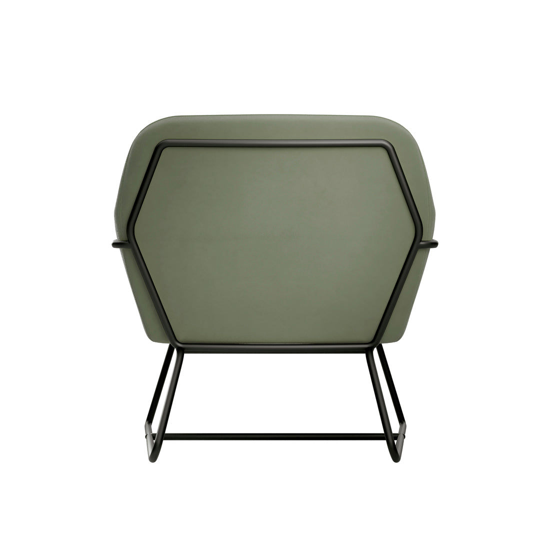 CHARLES ARMCHAIR SAGE VELVET / MATTE BLACK