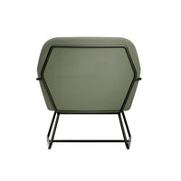 CHARLES ARMCHAIR SAGE VELVET / MATTE BLACK