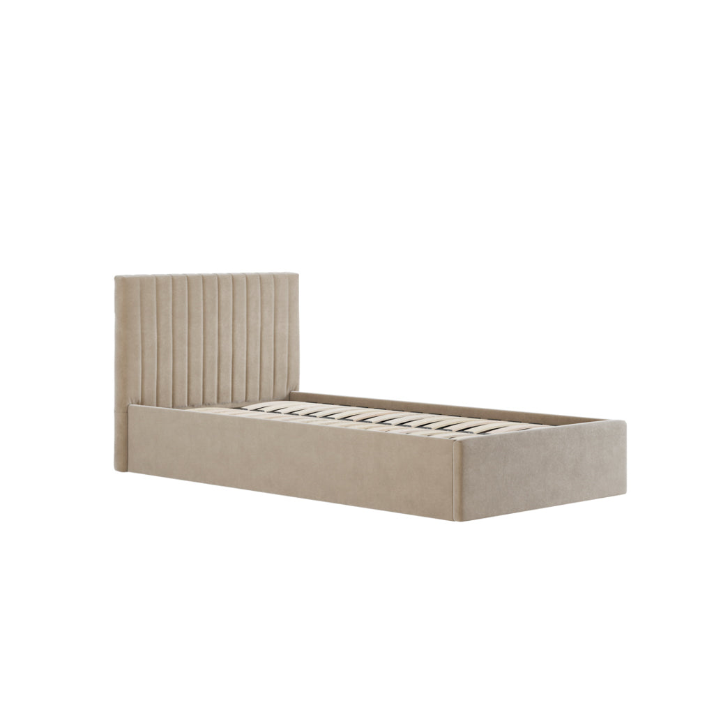 Berlin Beige Single Bed (4 sizes)