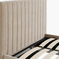 Berlin Beige Single Bed (4 sizes)