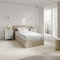 Berlin Beige Single Bed (4 sizes)
