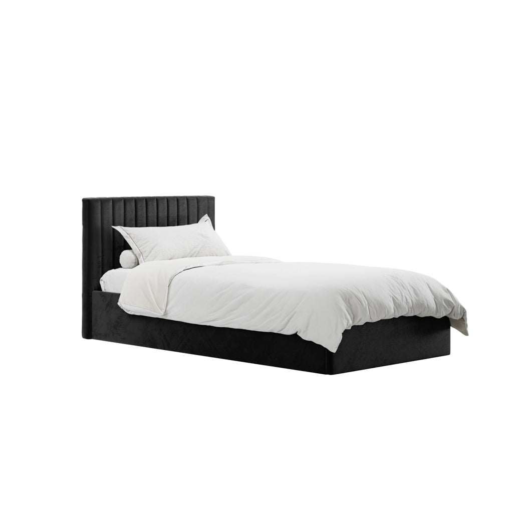 Berlin Black Single Bed (4 sizes)