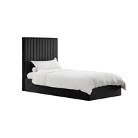 Berlin Black Tall Single Bed (4 sizes)