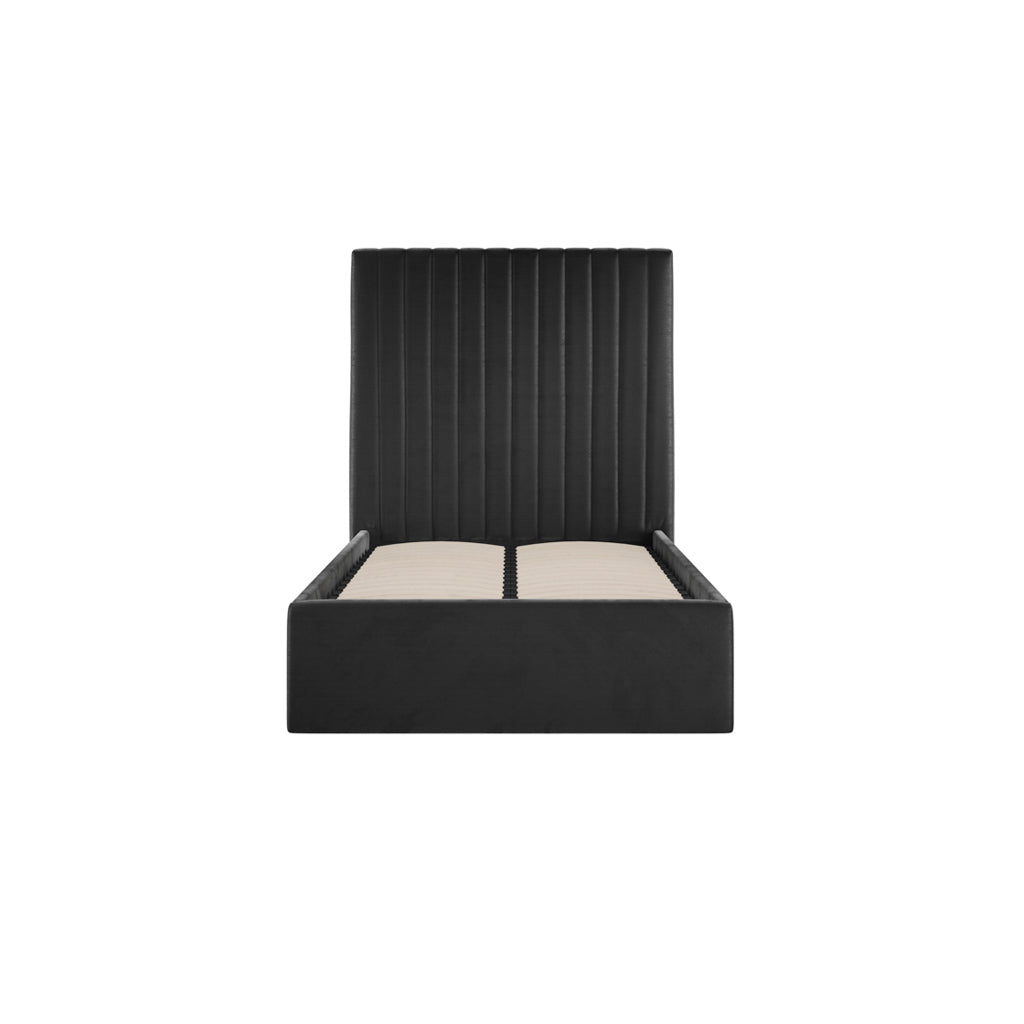Berlin Black Tall Single Bed (4 sizes)