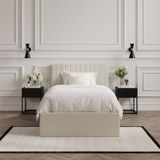 Berlin Milk Single Bed (4 sizes)